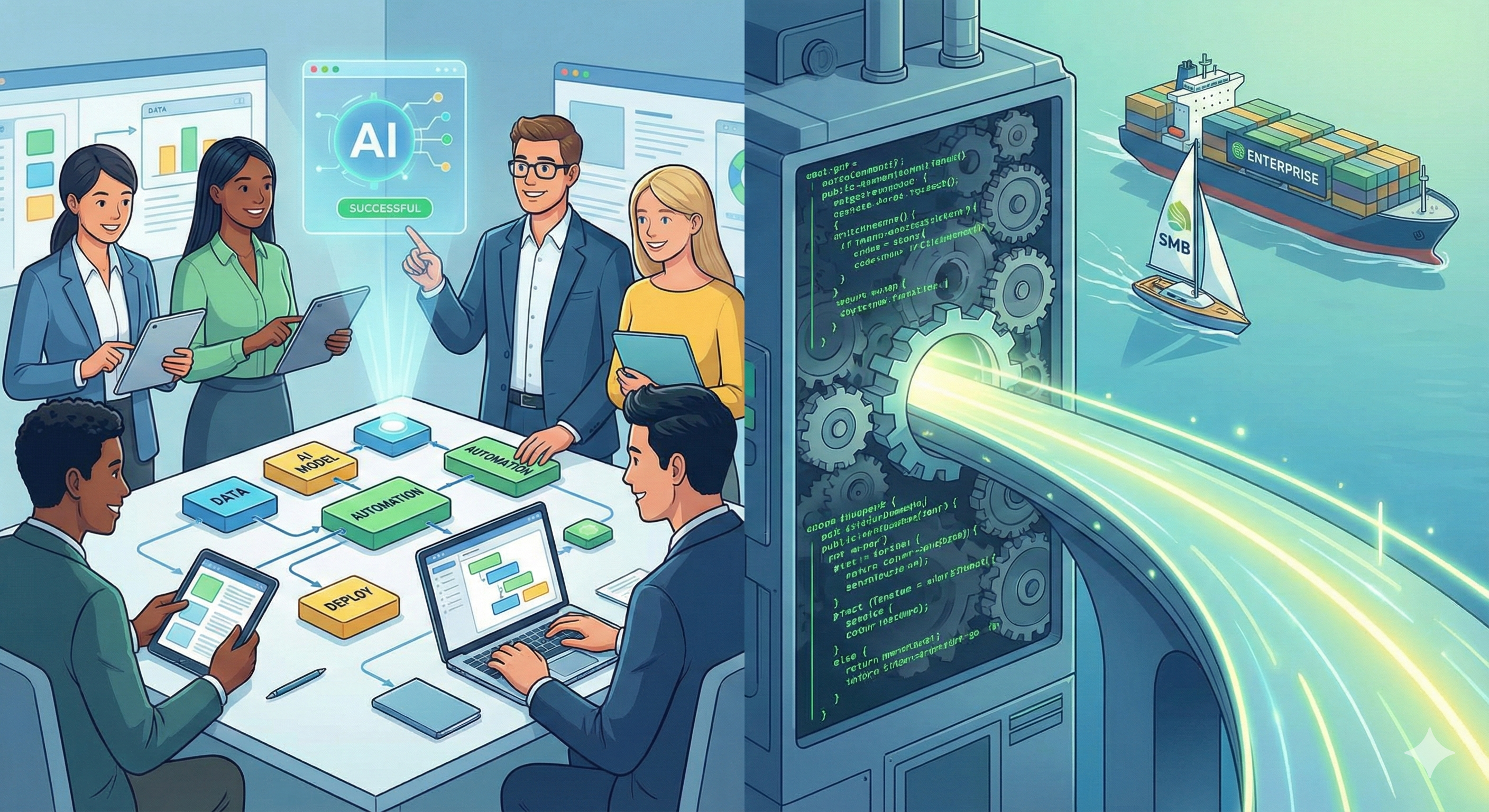 No-code AI platform enabling business users to build automation without developers